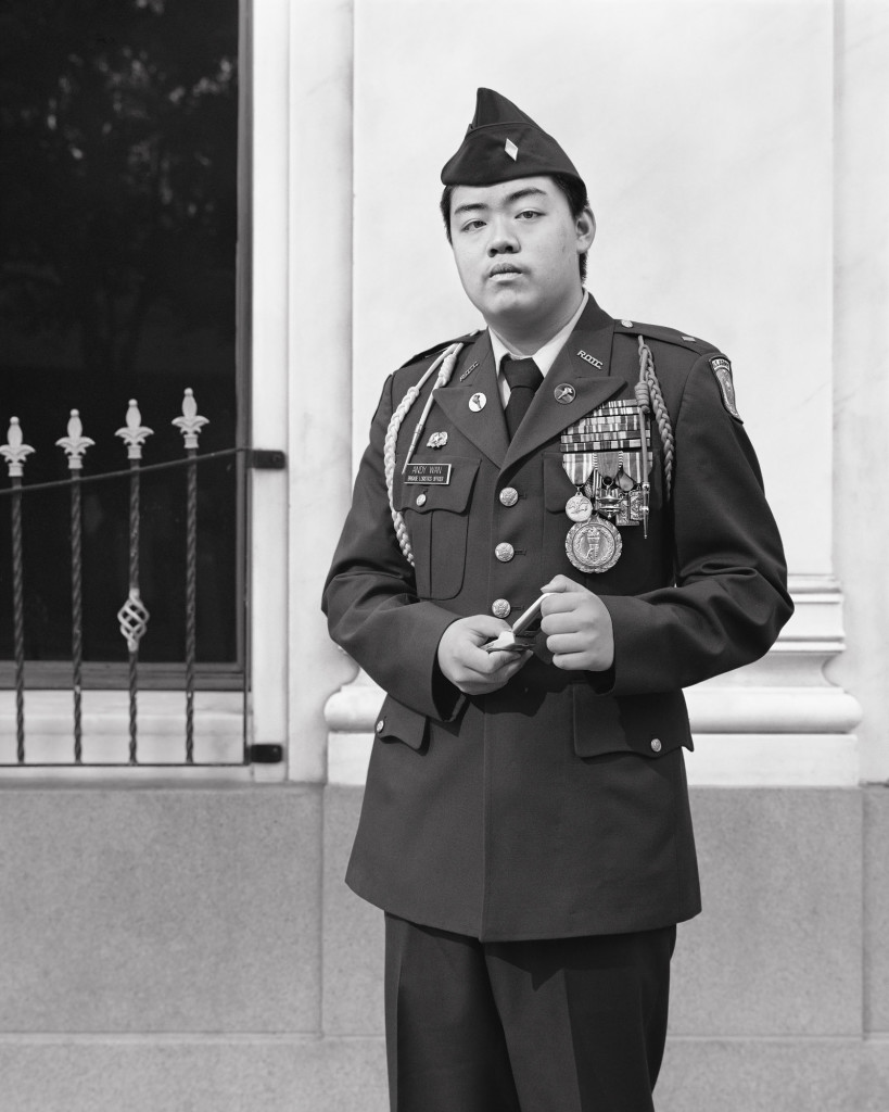 Black and white photograph of Brigade Logistics Officer, Market Street and 2nd Street, 2006