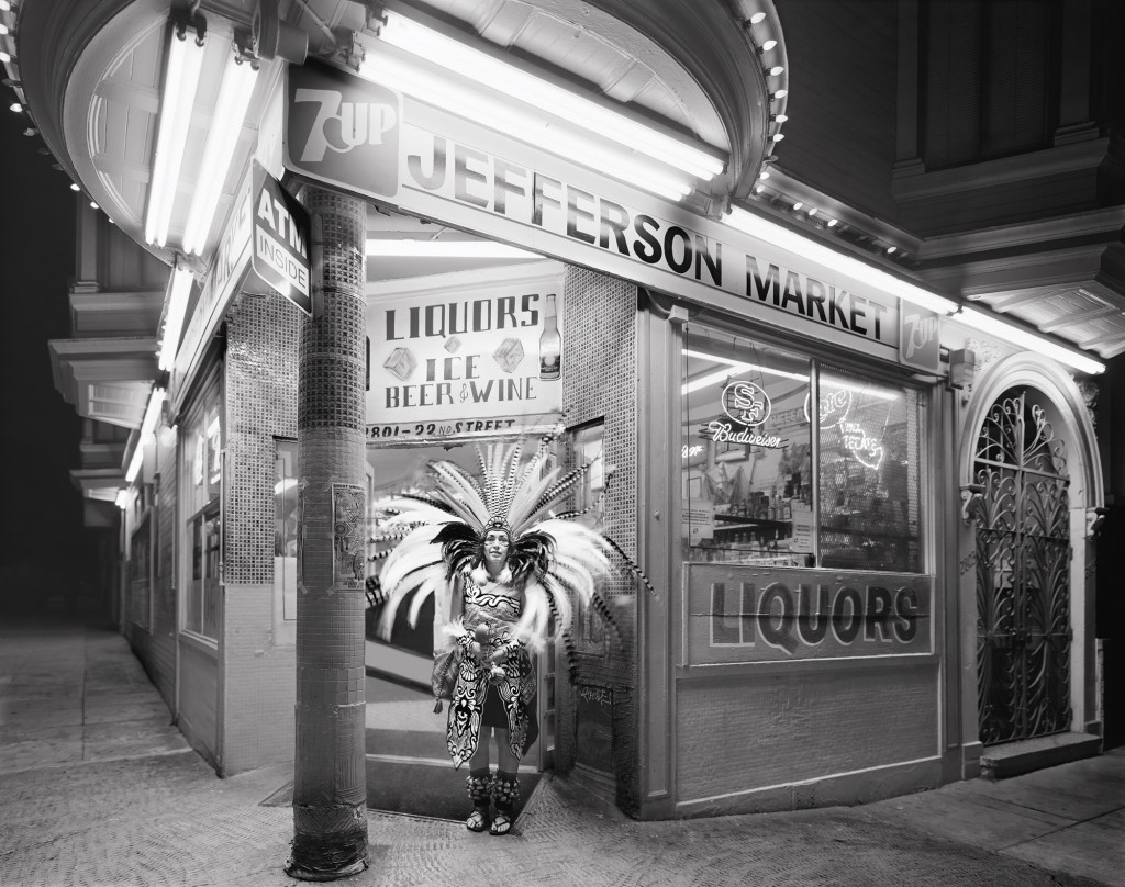 Black and white photograph of Jefferson Market (Dancer), 2012