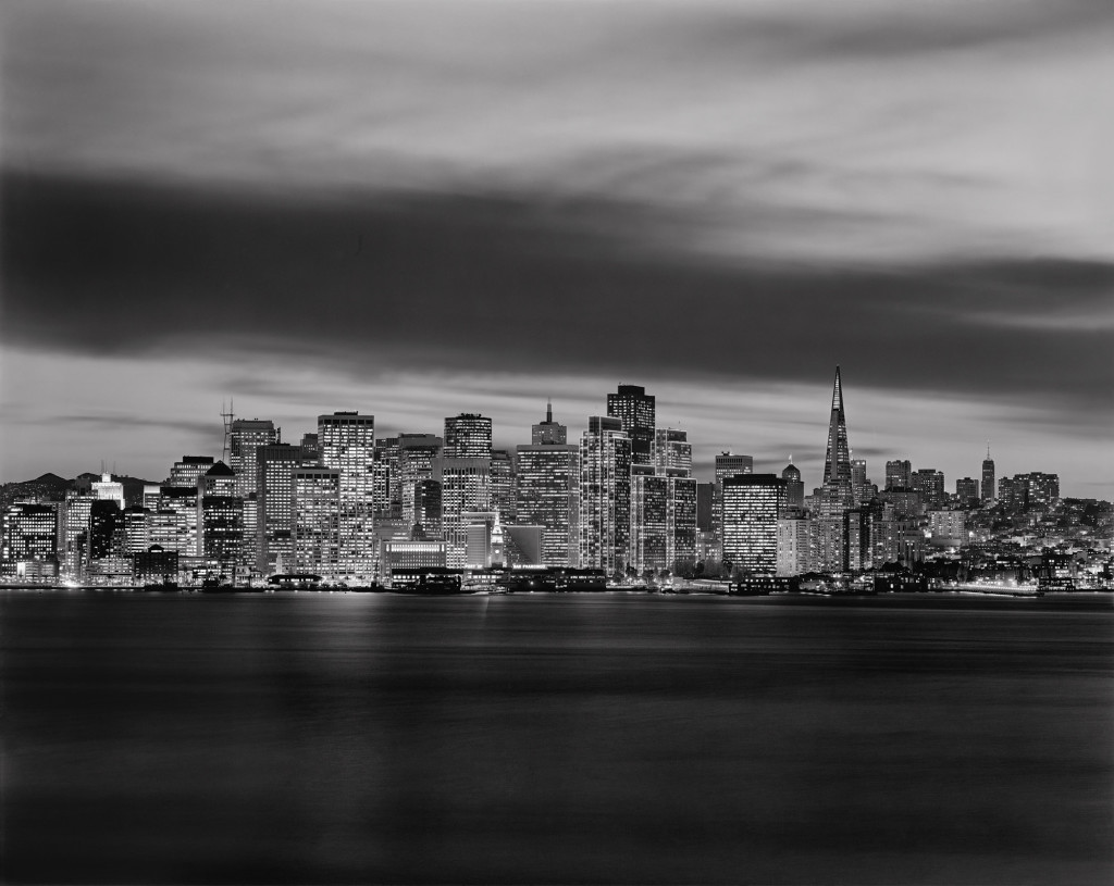 Black and white photograph San Francisco from Treasure Island, San Francisco, California, 2000